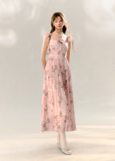 Butterfly Print Holiday Dress